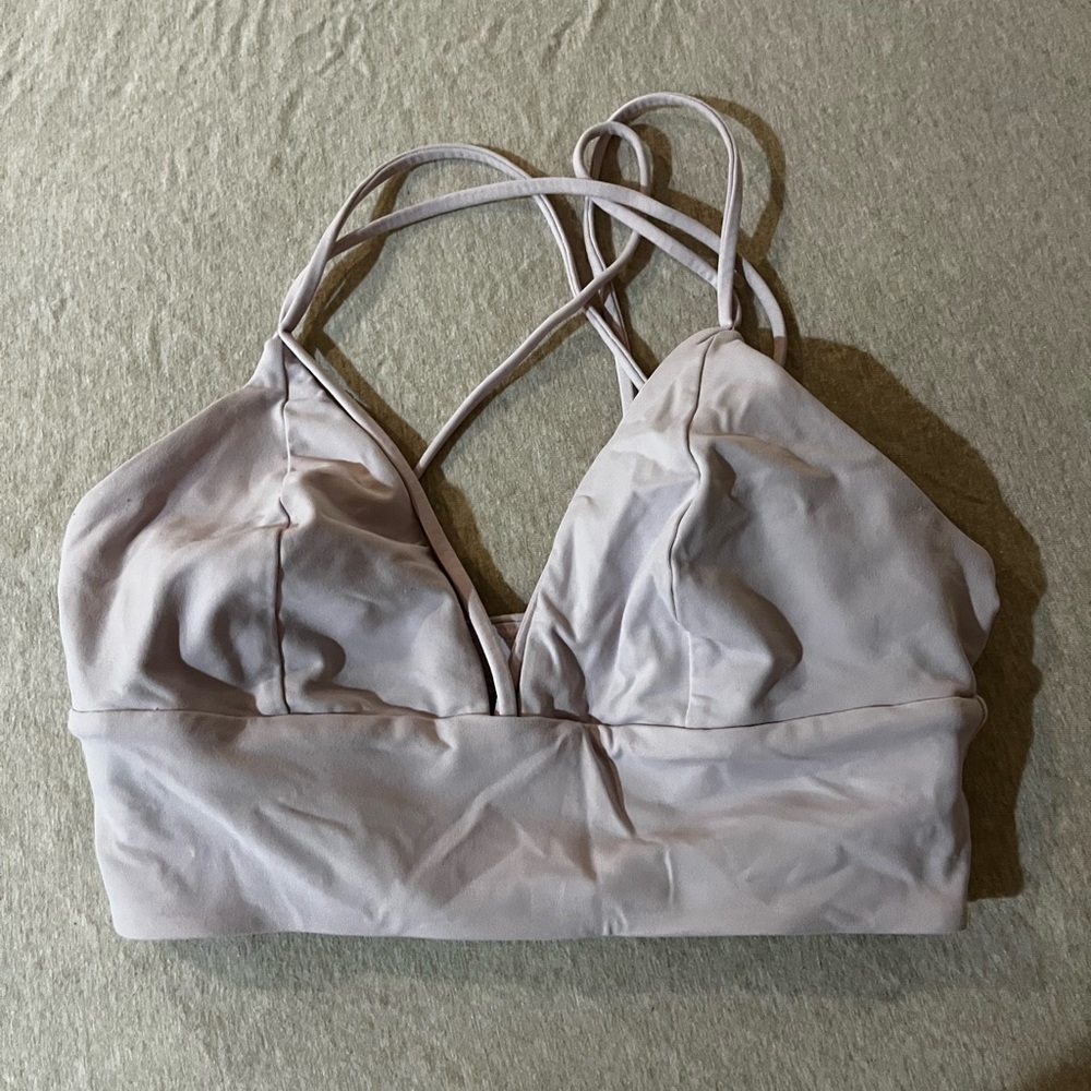 Lululemon Women's Strappy Sports Bra - Light Pink